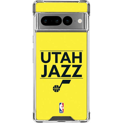 NBA Utah Jazz Standard - Yellow Google Pixel 7 Pro Clear Case